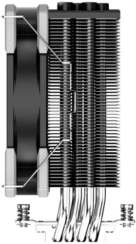 Устройство охлаждения(кулер) ID-Cooling SE-214-XT Basic Soc-AM5/AM4/1200/1700/1851 черный 4-pin 16-27dB Al+Cu 180W 500gr Ret