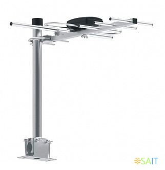 Антенна телевизионная Hyundai H-TAE100 8дБ пассивная серебристый