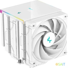 Устройство охлаждения(кулер) Deepcool AK620 Digital Soc-AM5/AM4/1200/1700/1851 белый 4-pin 28dB Al+Cu LCD 260W 1486gr Ret (R-AK620-WHADMN-G)
