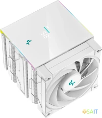 Устройство охлаждения(кулер) Deepcool AK620 Digital Soc-AM5/AM4/1200/1700/1851 белый 4-pin 28dB Al+Cu LCD 260W 1486gr Ret (R-AK620-WHADMN-G)