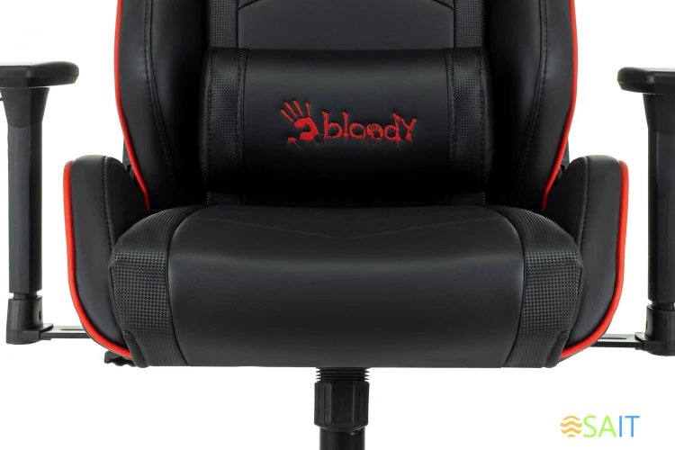 Кресло игровое A4Tech Bloody GC-840 черный сиденье черный эко.кожа с подголов. крестов. металл черный пластик черный