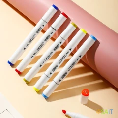 Набор маркеров для скетчинга Deli E70803-48 Color Emotion 11мм 150мм трехгр. двойной пиш. наконечник 1-7мм 48цв. ассорти пластиковая коробка (48шт.)