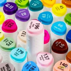 Набор маркеров для скетчинга Deli E70803-48 Color Emotion 11мм 150мм трехгр. двойной пиш. наконечник 1-7мм 48цв. ассорти пластиковая коробка (48шт.)