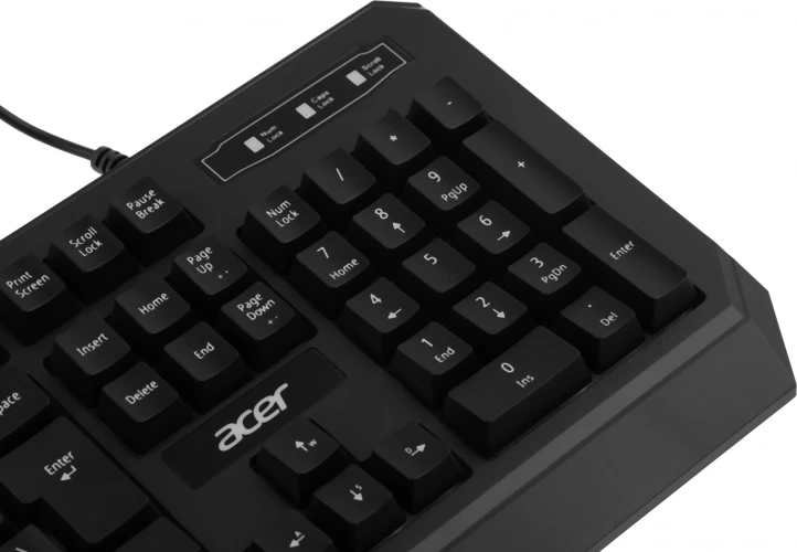 Клавиатура Acer OKW300 черный USB for gamer LED (ZL.KBDCC.019)