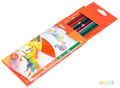 Карандаши цв. Deli EC00520 ColoRun двухцвет. липа 24цв. коробка/европод. (12шт)