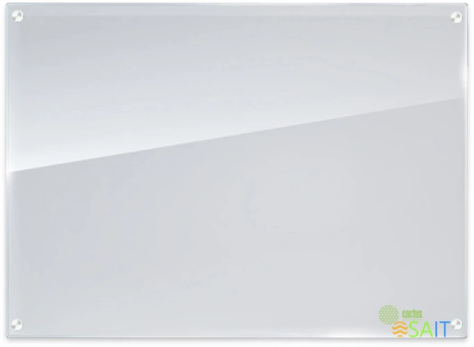 Доска стеклянная Cactus CS-GBD-90X120-WT-TM Сквозное крепление стекло белый 90x120см стекло крепления