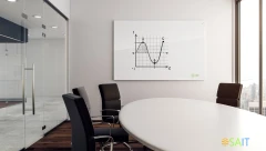 Доска стеклянная Cactus CS-GBD-90X120-WT-TM Сквозное крепление стекло белый 90x120см стекло крепления