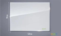 Доска стеклянная Cactus CS-GBD-90X120-WT-TM Сквозное крепление стекло белый 90x120см стекло крепления