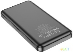 Мобильный аккумулятор Hoco J100 High-ranking 10000mAh 2.1A 2xUSB-A черный