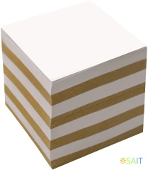 Блок для записей бумажный Silwerhof ECO Эконом 90x90x90мм 65г/м2 ассорти