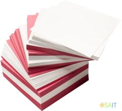 Блок для записей бумажный Silwerhof ECO Эконом 90x90x90мм 65г/м2 ассорти