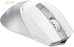 Мышь A4Tech Fstyler FG45CS Air2 белый/серебристый оптическая 2000dpi silent беспров. USB для ноутбука 7but (FG45CS AIR2 USB (SILVER WHITE))