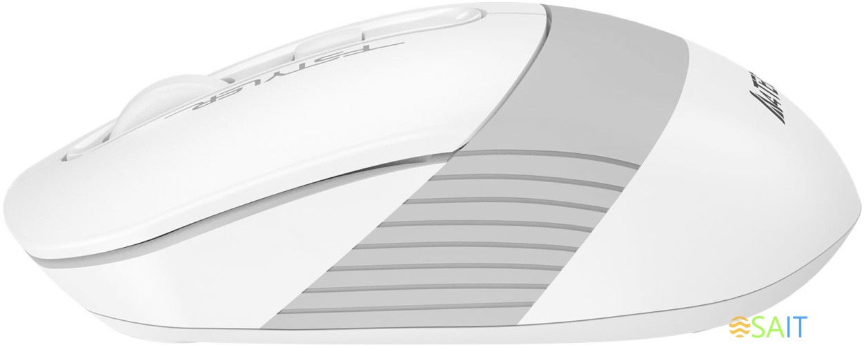 Мышь A4Tech Fstyler FG10CS Air белый/серый оптическая 2000dpi silent беспров. USB для ноутбука 4but (FG10CS AIR GRAYISH WHITE)