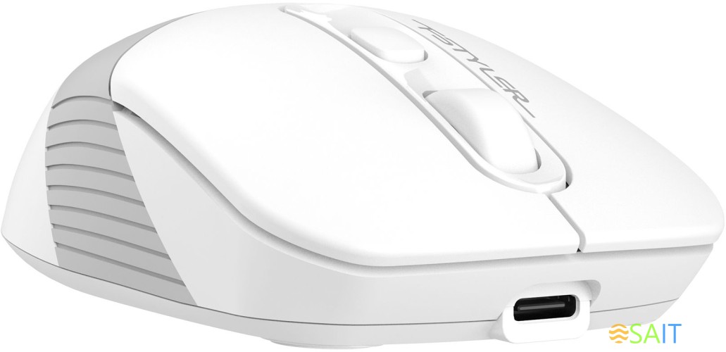 Мышь A4Tech Fstyler FG10CS Air белый/серый оптическая 2000dpi silent беспров. USB для ноутбука 4but (FG10CS AIR GRAYISH WHITE)