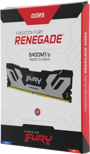 Память DDR5 2x48GB 6400MHz Kingston KF564C32RSK2-96 Fury Renegade XMP RTL Gaming PC5-51200 CL32 DIMM 288-pin 1.4В dual rank с радиатором Ret