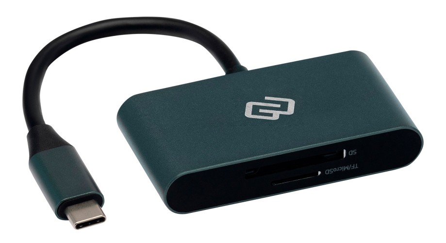 Устройство чтения карт памяти USB Type-C Digma CR-C2501-G серый