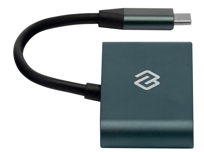 Устройство чтения карт памяти USB Type-C Digma CR-C2501-G серый