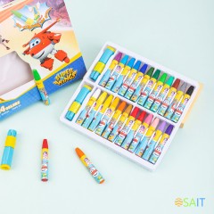 Масляная пастель Deli EC009-24 Super Wings шестигранные 24цв. картон.кор./европод.