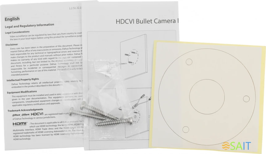 Камера видеонаблюдения аналоговая Dahua DH-HAC-HFW1200CLP-IL-A-0280B-S6 2.8-2.8мм HD-CVI HD-TVI цв. корп.:белый (DH-HAC-HFW1200CLP-IL-A-0280B)