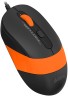 Мышь A4Tech Fstyler FM10S черный/оранжевый оптическая 1600dpi silent USB 3but (FM10S USB ORANGE)