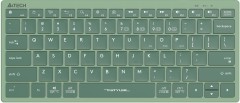 Клавиатура A4Tech Fstyler FBX51C зеленый USB беспроводная BT/Radio slim Multimedia (FBX51C MATCHA GREEN)