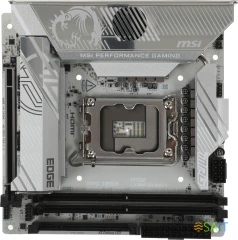 Материнская плата MSI MPG Z890I EDGE TI WIFI Soc-1851 Intel Z890 2xDDR5 mini-ITX AC`97 8ch(7.1) 5Gigabit RAID+HDMI