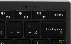 Клавиатура A4Tech Fstyler FBX51C серый USB беспроводная BT/Radio slim Multimedia для ноутбука (FBX51C GREY)