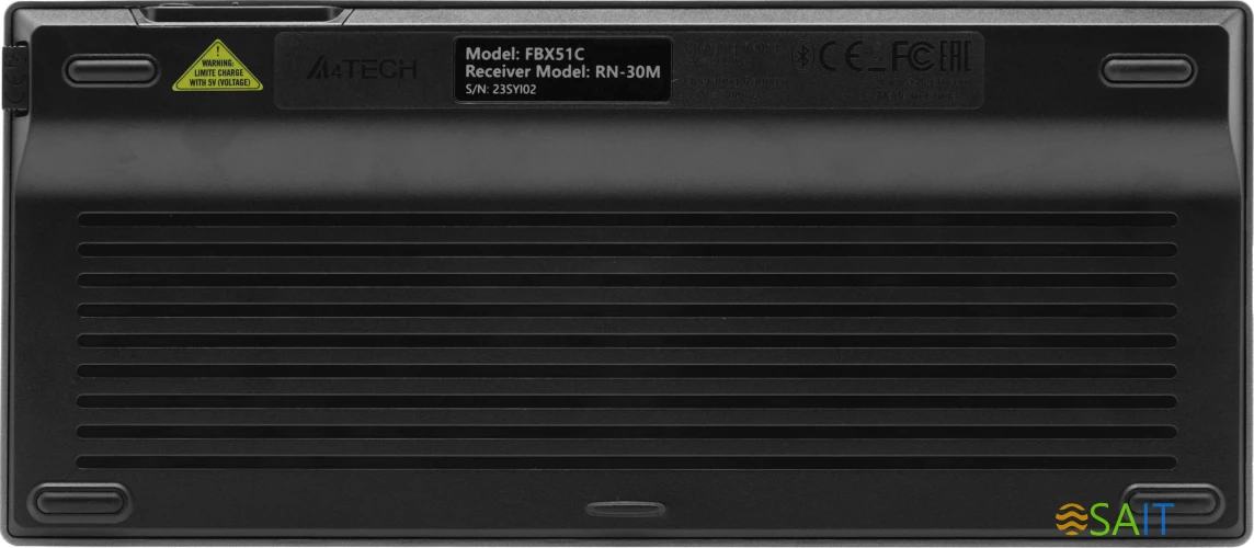 Клавиатура A4Tech Fstyler FBX51C серый USB беспроводная BT/Radio slim Multimedia для ноутбука (FBX51C GREY)