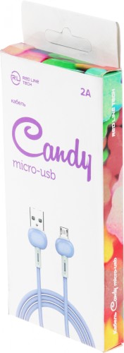 Кабель Redline Candy УТ000021987 USB (m)-micro USB (m) 1м фиолетовый