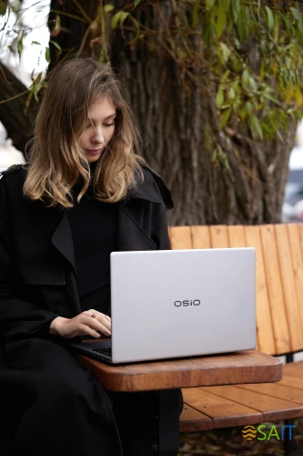 Ноутбук Osio FocusLine F140I-003 Core i5 1155G7 8Gb SSD512Gb Intel Iris Xe graphics 14" IPS FHD (1920x1080) Windows 11 Home grey WiFi BT Cam 6000mAh