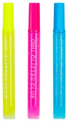 Клей-гель Deli EA71201 12мл блистер с блестками (упак.:3шт) Explora