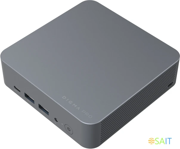 Неттоп Digma Pro Minimax X1 i5 12450H (2) 8Gb SSD512Gb UHDG Windows 11 Professional GbitEth WiFi BT 1000W серый (DPP5-8DXW02)