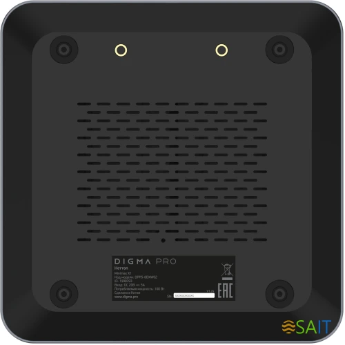 Неттоп Digma Pro Minimax X1 i5 12450H (2) 8Gb SSD512Gb UHDG Windows 11 Professional GbitEth WiFi BT 1000W серый (DPP5-8DXW02)