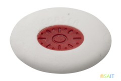 Ластик Silwerhof Ellipse 181153 овальный 51x35x12мм каучук термопластичный белый пластиковая сердцевина