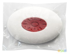 Ластик Silwerhof Ellipse 181153 овальный 51x35x12мм каучук термопластичный белый пластиковая сердцевина