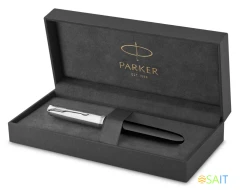 Ручка перьев. Parker 51 Core (2123491) Black CT F сталь нержавеющая подар.кор.