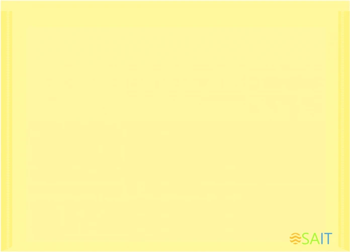 Конверт на кнопке Бюрократ Pastel -PKPAST/YEL A4 пластик 0.18мм желтый