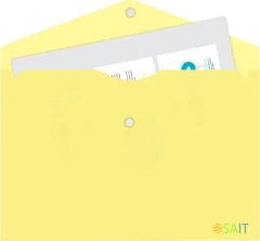 Конверт на кнопке Бюрократ Pastel -PKPAST/YEL A4 пластик 0.18мм желтый