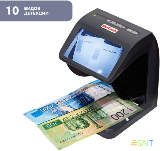 Детектор банкнот DoCash Mini Combo 11729 просмотровый мультивалюта