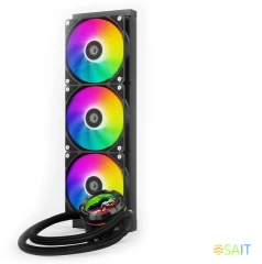 Система водяного охлаждения ID-Cooling SL360 XE ARGB Soc-AM5/AM4/1200/1700/1851 черный 4-pin 14-30dB Al+Cu LCD 350W Ret