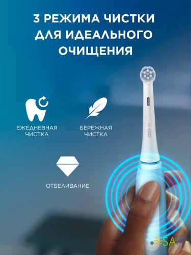 Зубная щетка электрическая Oral-B iO_S3_Ice Blue голубой