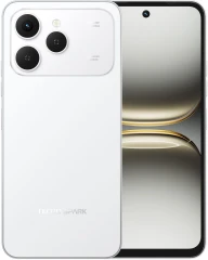 Смартфон Tecno Spark 40 256Gb 8Gb белый моноблок 3G 4G 2Sim 6.67" 720x1600 Android 15 50Mpix 802.11 a/b/g/n/ac/ax NFC GPS GSM900/1800 GSM1900 Protect FM microSD max1024Gb
