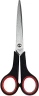 Ножницы Silwerhof Smart Eco универсальные 170мм ручки с резиновой вставкой черный/красный