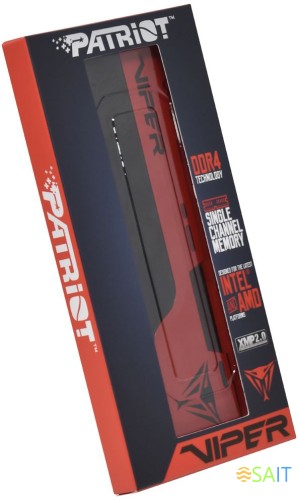 Память DDR4 8Gb 2666MHz Patriot PVE248G266C6 Viper EliteII RTL Gaming PC4-21300 CL16 DIMM 288-pin 1.2В с радиатором Ret