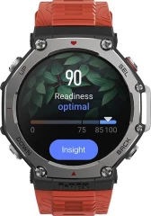Смарт-часы Amazfit T-Rex 3 A2323 48.5мм 1.5" AMOLED корп.темно-серый рем.красный разм.брасл.:145-210мм