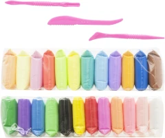 Пластилин легкий Silwerhof Create LC24OP-360st 24цв. 15гр. стек 3шт пакет