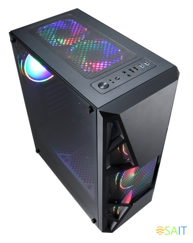 Корпус Formula CL-3303B RGB черный без БП ATX 2xUSB2.0 1xUSB3.0 audio bott PSU