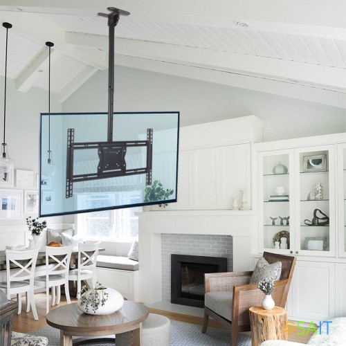 Кронштейн для телевизора Kromax COBRA-4 черный 15"-75" макс.65кг потолочный поворот и наклон