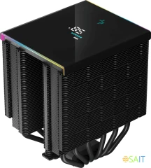 Устройство охлаждения(кулер) Deepcool AK620 Digital Soc-AM5/AM4/1200/1700/1851 черный 4-pin 28dB Al+Cu LCD 260W 1486gr Ret (R-AK620-BKADMN-G)
