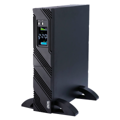 ИБП SPR-1000, линейно-интерактивный, 1000 ВA, 800 Вт, LCD, Rack/Tower, 8 розеток IEC320 C13 с резервным питанием, USB, RS-232, слот под SNMP карту, защита RJ45, ШхГхВ 428x453x84 мм, 18.3 кг PowerCom Smart King Pro+ SPR-1000 LCD